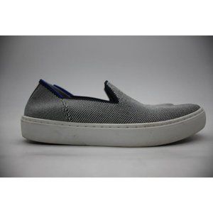 Rothy's Navy and White Slip-On Sneakers with